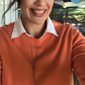 Investments Fine cashmere Orange Sweater size M